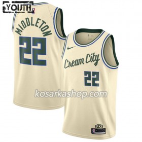 Dres Milwaukee Bucks Khris Middleton 22 Nike 2019-20 City Edition Swingman - Dječji
